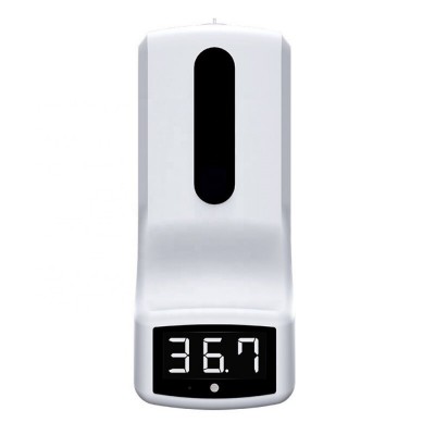 Automatic non contact hand sanitizier soap dispenser touchless sensor temperature measure soap dispenser