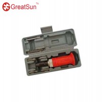 7-in-1 rubber handle impact screwdriver set